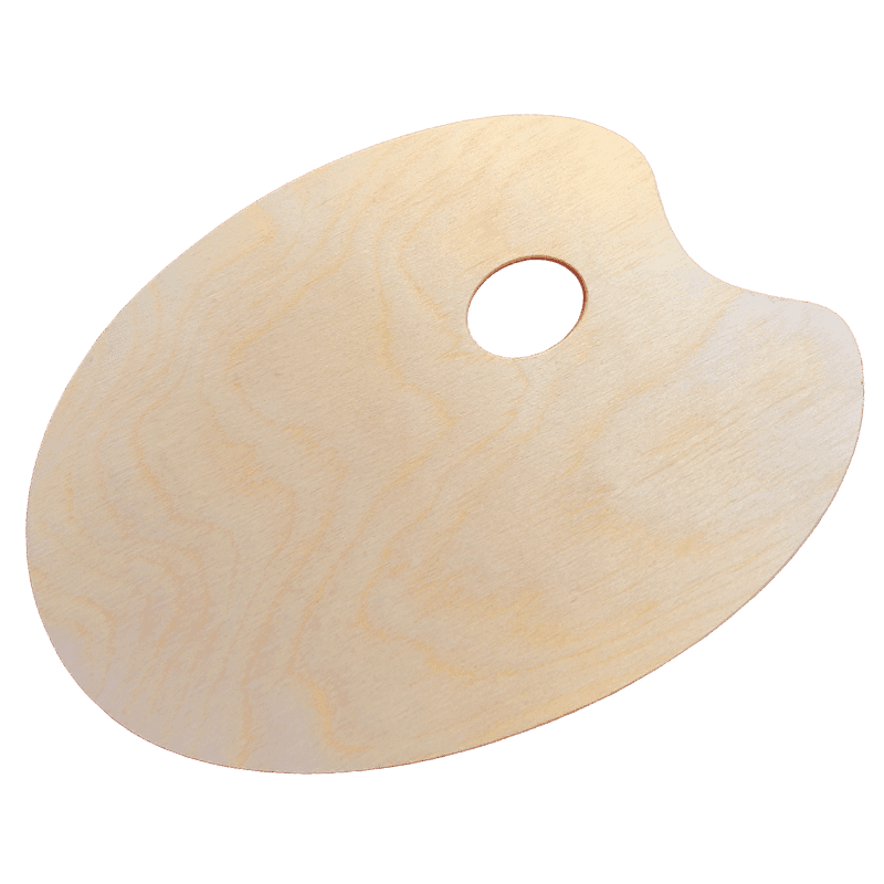 Paleta ze dřeva – oválná 21 x 30 cm