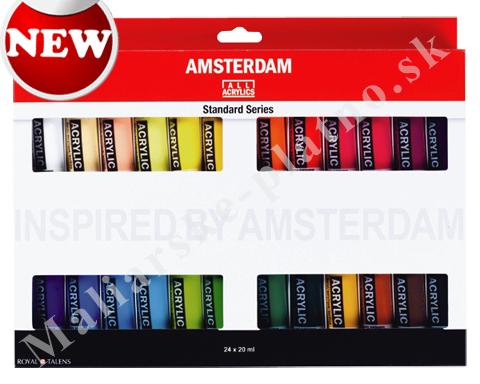 Akrylové barvy Amsterdam - sada 24x20 ml