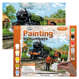 Malování podle čísel - Parní vlak