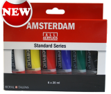 Akrylové barvy Amsterdam – set 6x20 ml