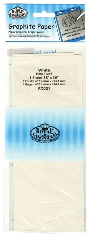 Grafitový bílý papír Royal & Langnickel - 4 ks