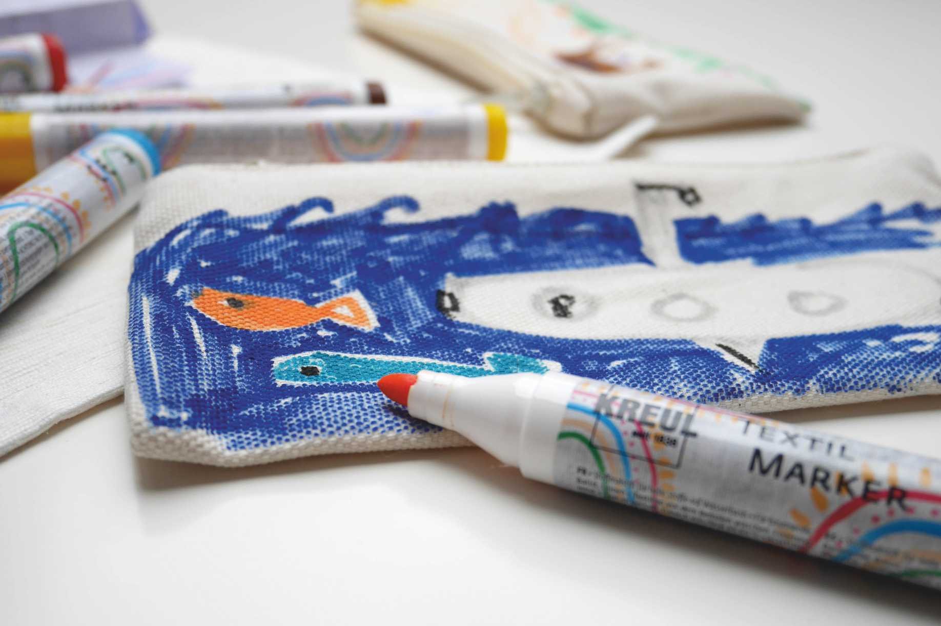 Sada fixů na textil Kreul Junior - 18ks