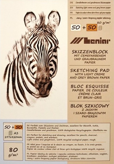 Blok papírů Leniar Zebra - různé formáty