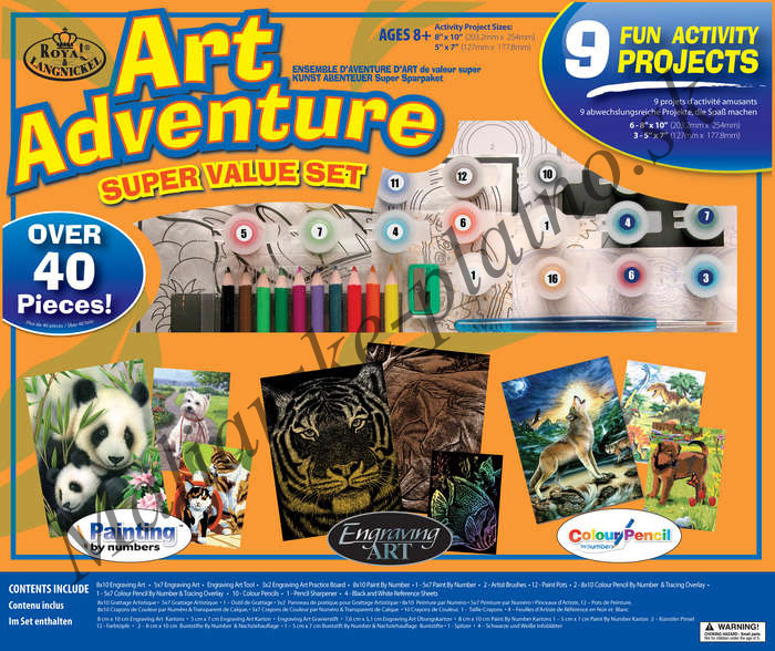Kreatívna sada na tvoření Art Adventure- Oranžová