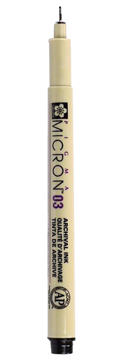 Technické pero SAKURA Pigma® Micron 03 - 0,35 mm černé