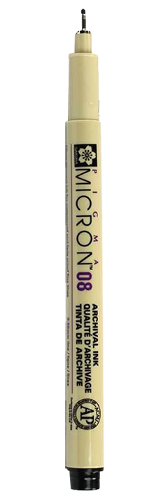 Technické pero SAKURA Pigma® Micron 08 - 0,5 mm černé