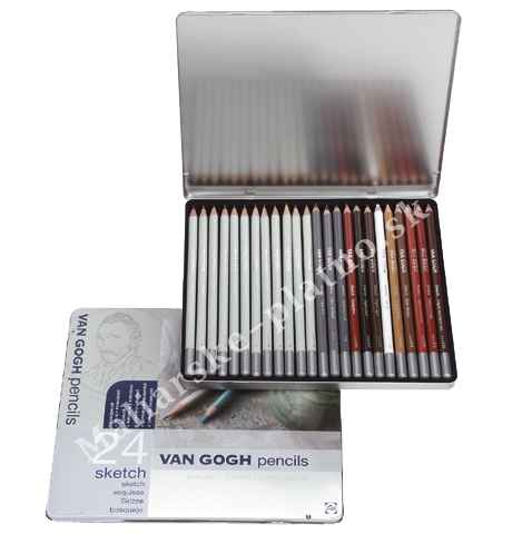 Grafické/sketch tužky Van Gogh - sada 24 ks