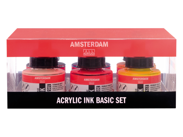 Amsterdam Akrylový Inkoustový set - 6 x 30 ml