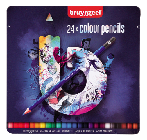 Sada barevných tužek Bruynzeel - 24 ks - modré