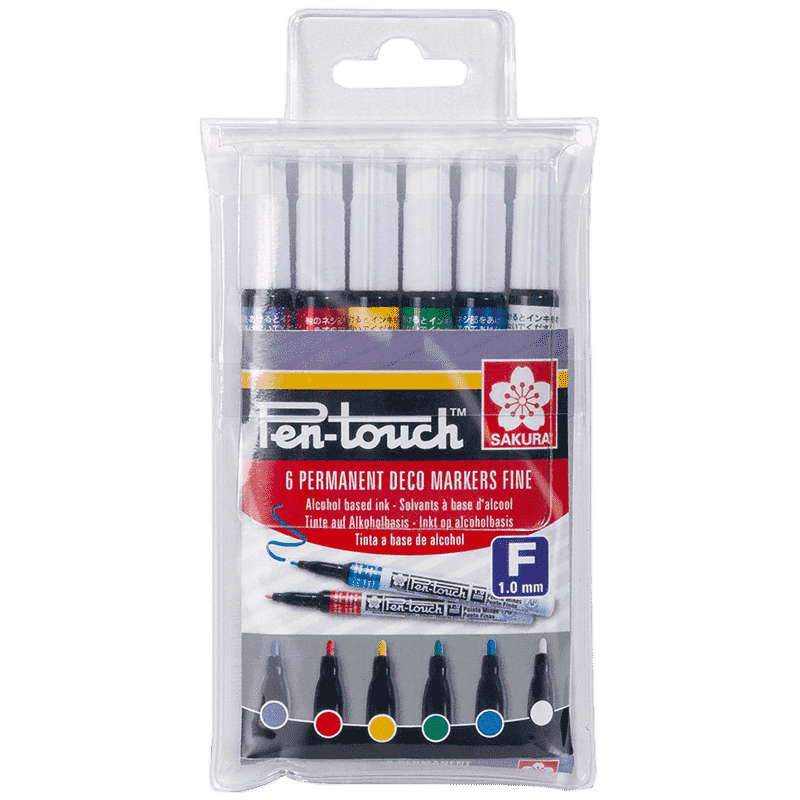 Sakura Pen-touch fine barevný set - 6ks