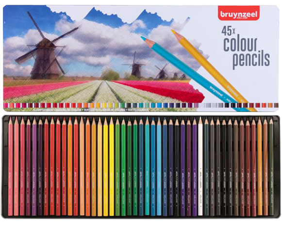 Sada barevných tužek Bruynzeel - Nizozemsko - 45ks