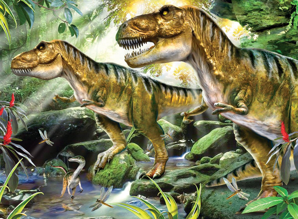Malování podle čísel formát A3 - Dinosauři