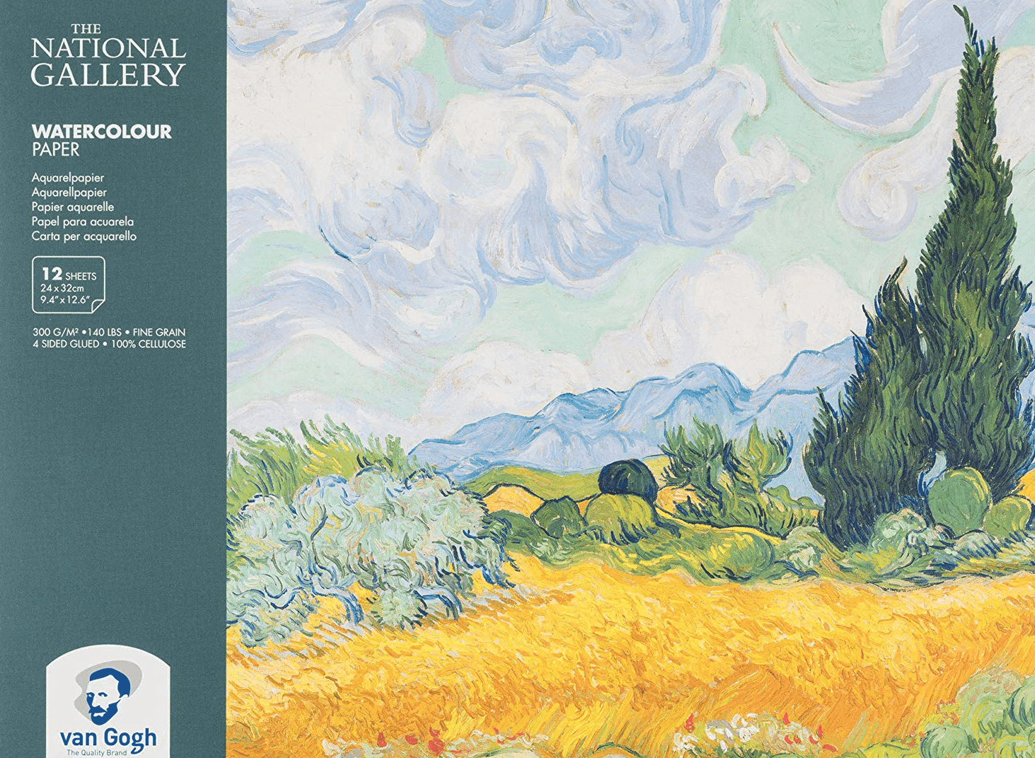 Blok pro akvarelové barvy Van Gogh The National Gallery 24x32cm, 300g, 12 listů