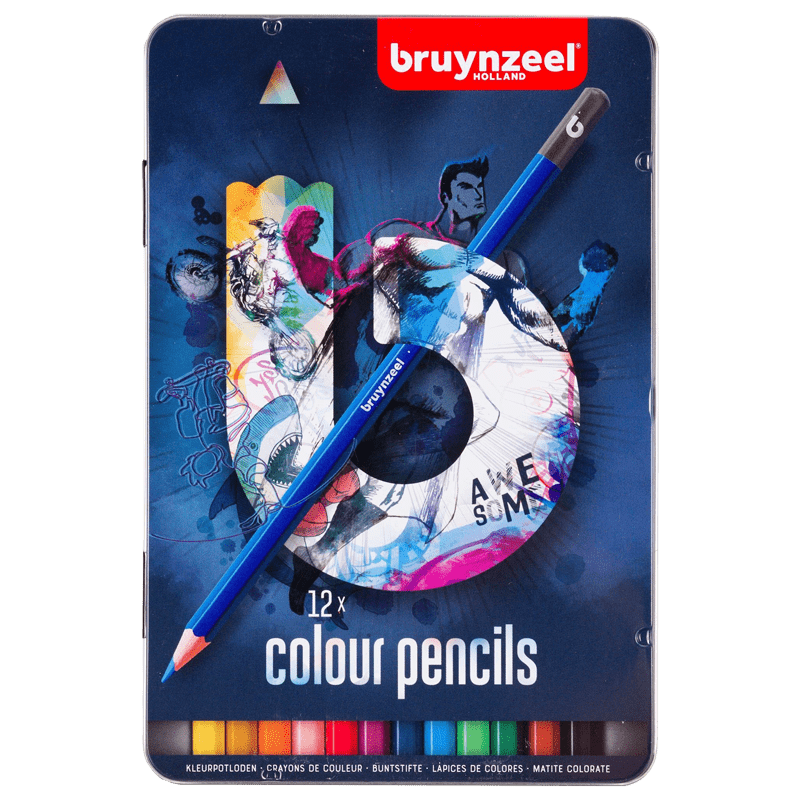 Sada barevných tužek Bruynzeel - 12 ks - modré