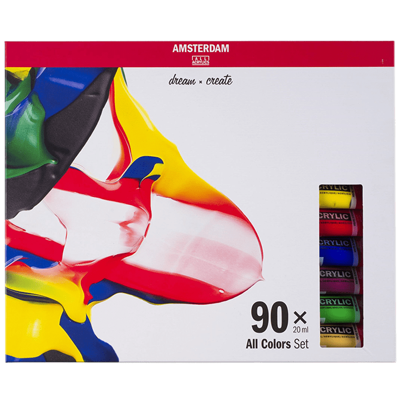 Akrylové barvy Amsterdam - sada 90 x 20 ml - All colors