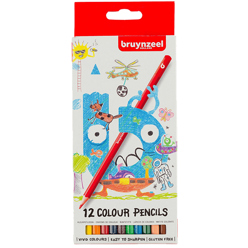 Barevné tužky pro děti Bruynzeel - set 12ks