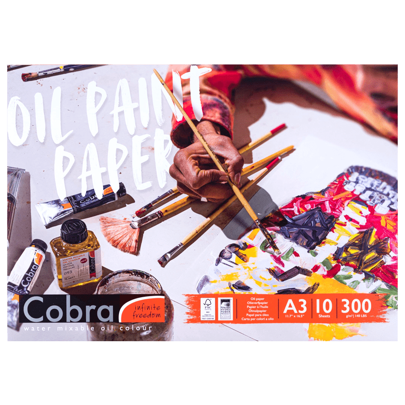 Blok papírů pro olejové barvy Cobra - A3