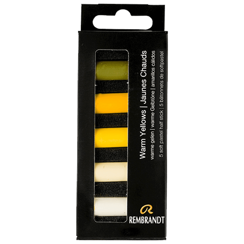 Suchý pastel REMBRANDT měkké - Warm Yellows - sada 5 pol.pastelů