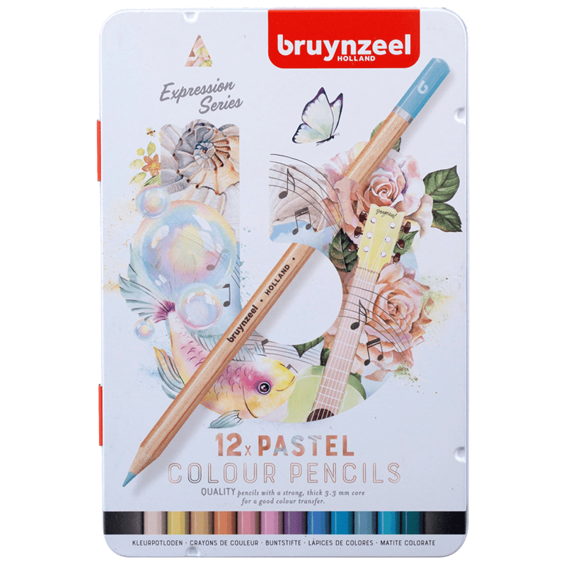 Sada barevných tužek Bruynzeel Expression - Pastelové - sada 12ks