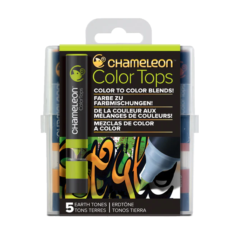 Chameleon Colour Tops 5ks sada - Earth