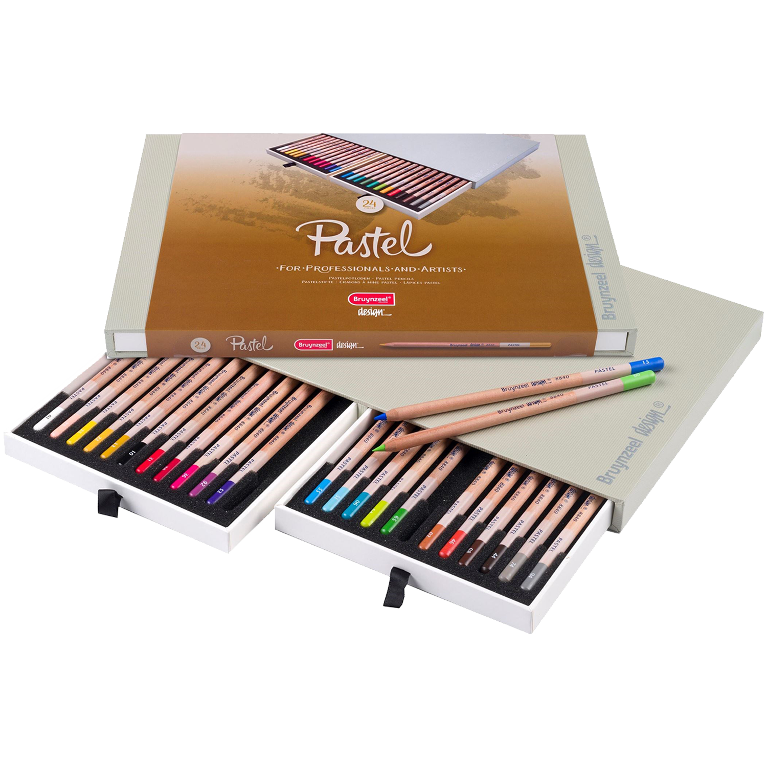 Bruynzeel Design pastelové tužky v boxu 24 barev