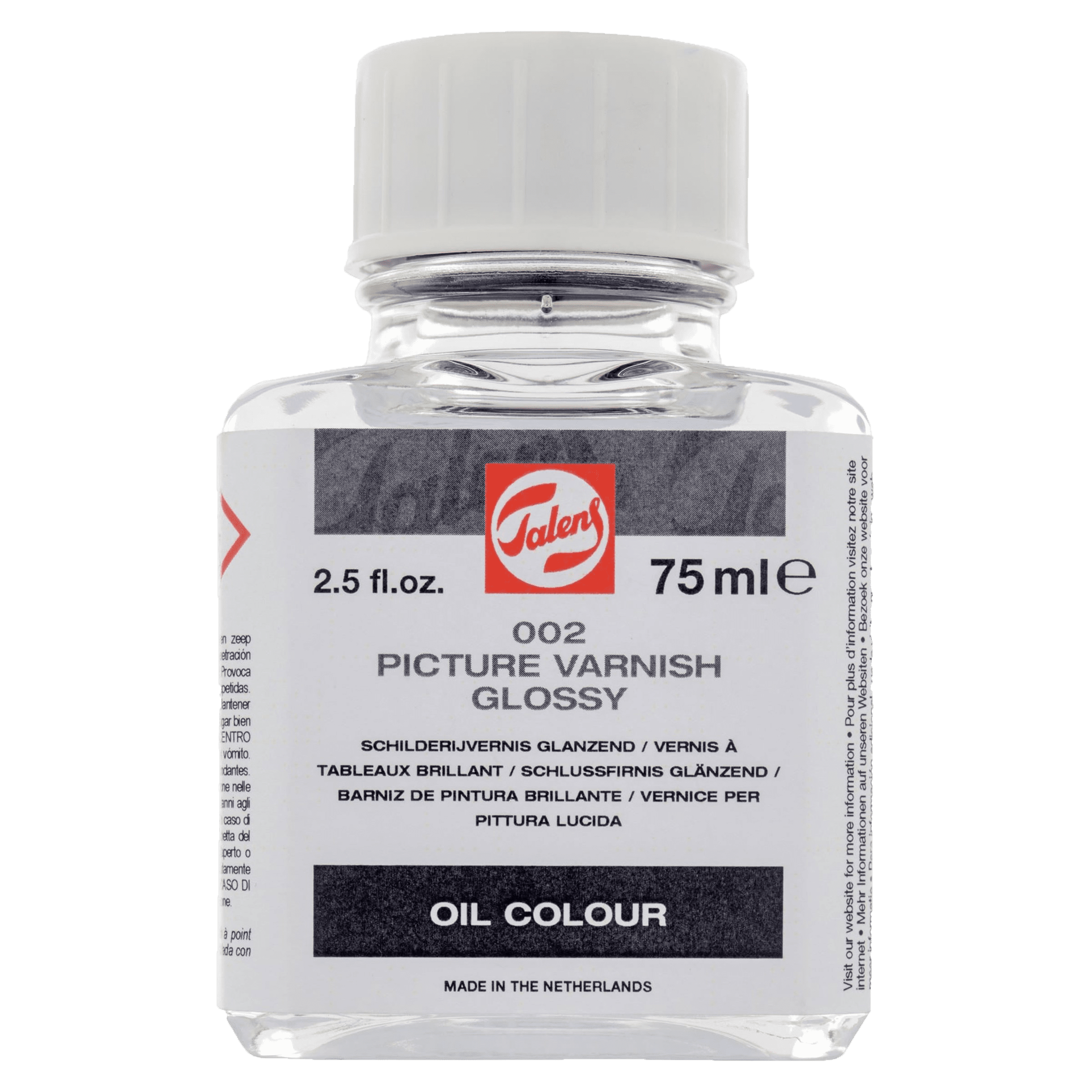 Talens olejový lesklý lak 002 - 75 ml
