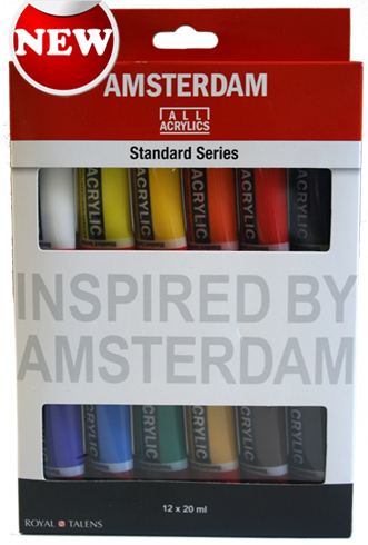 Akrylové barvy Amsterdam – set 12x20ml