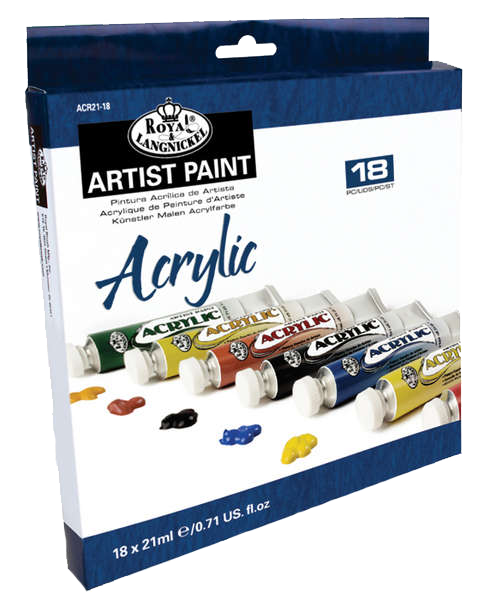 Akrylové barvy Royal Langnickel - 18x21 ml