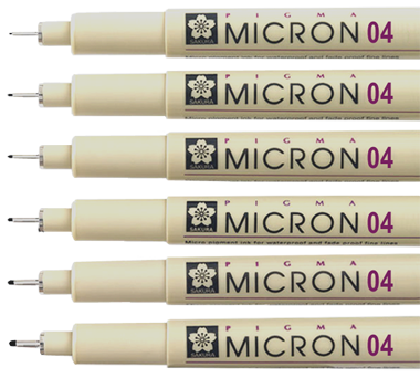 Technické pero SAKURA Pigma® Micron 04 - 0,4 mm černé
