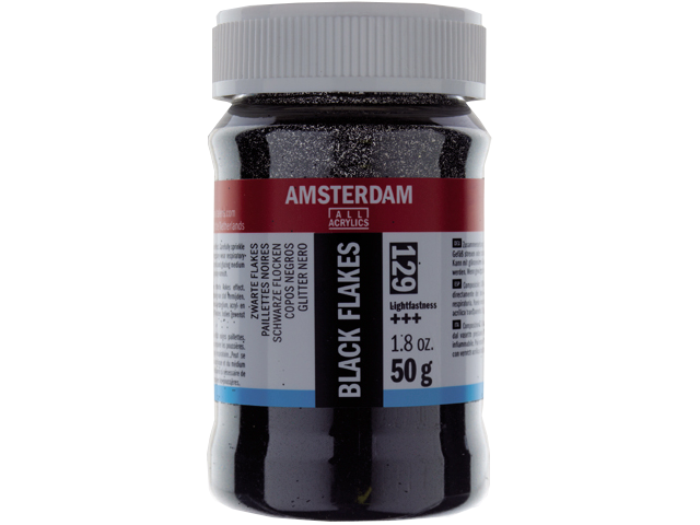 Amsterdam černé glitry - 50g
