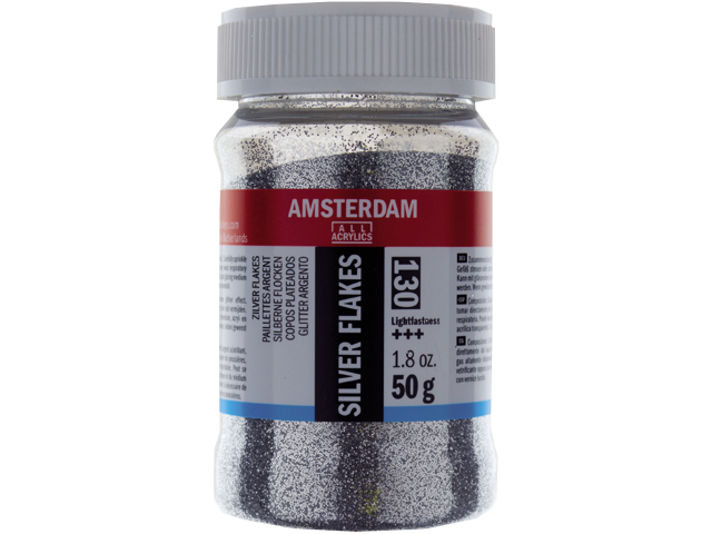 Amsterdam stříbrně glitry - 50g