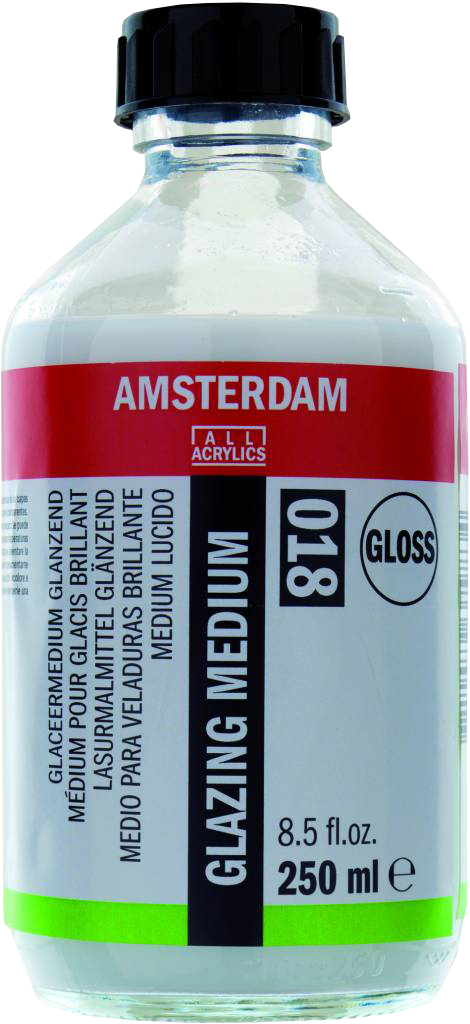 Amsterdam skleněné médium pro akryl lesklé 018 - 250 ml