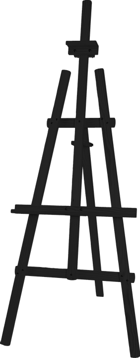 Malířský stojan ateliérový - Isabel Medium - BLACK