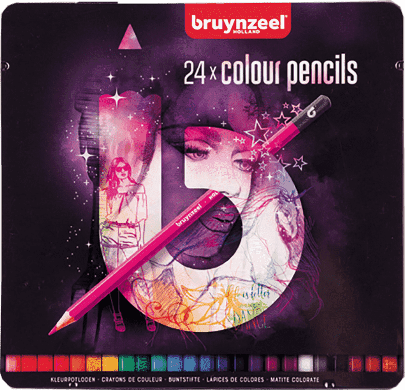 Sada barevných tužek Bruynzeel - 24 ks - fialové