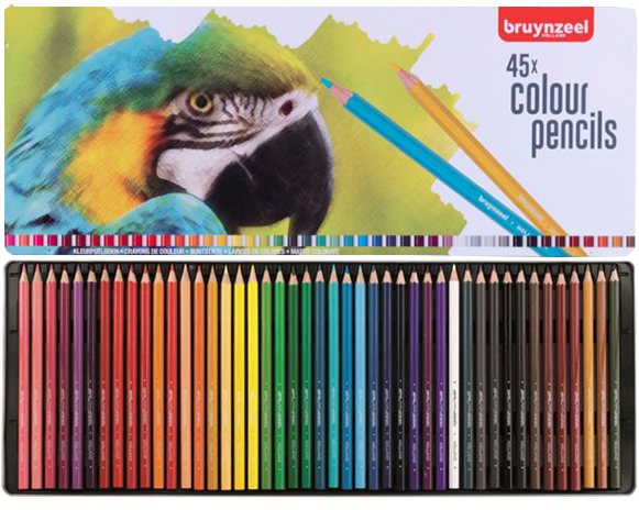 Sada barevných tužek Bruynzeel - Papoušek - 45ks