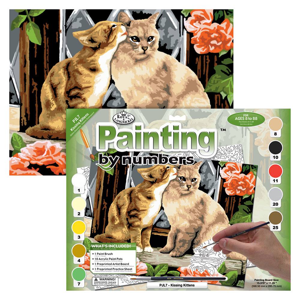 Malování podle čísel formát A3 - Kočičky
