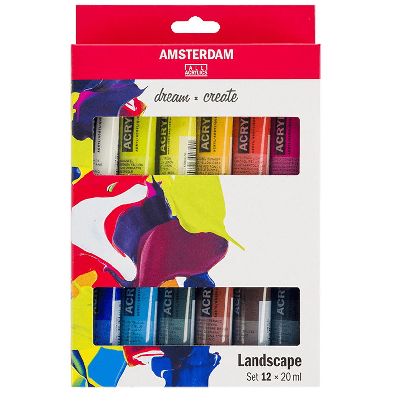 Akrylové barvy Amsterdam – set 12x20ml - Landscape