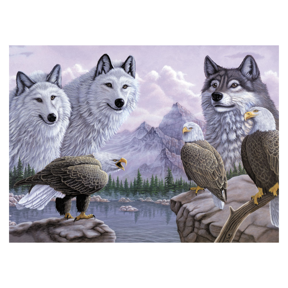 Malování podle čísel - Vlci a orli