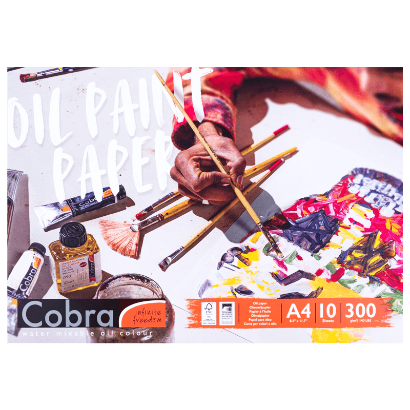 Blok papírů pro olejové barvy Cobra - A4