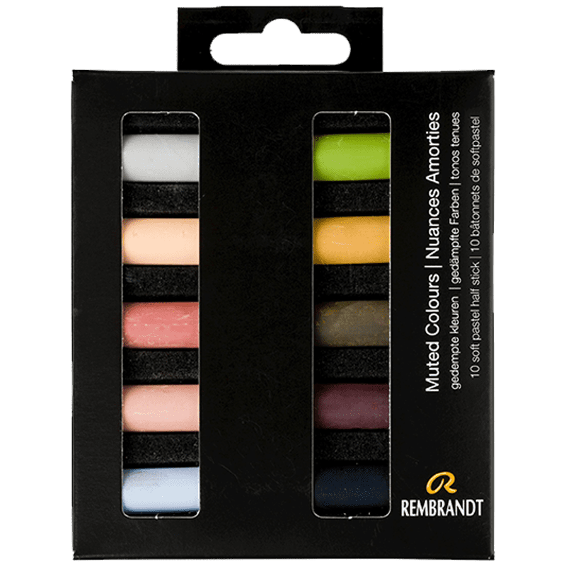 Suchý pastel REMBRANDT měkké - Muted Colours - sada 10 pol.pastelů