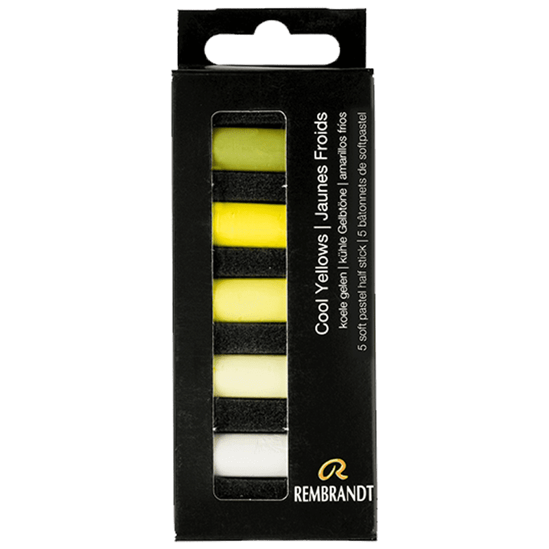Suchý pastel REMBRANDT měkké - Cool Yellows - sada 5 pol.pastelů