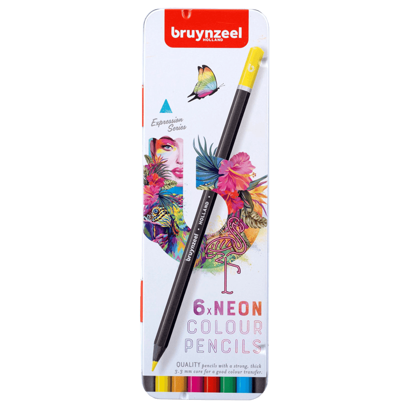 Sada barevných tužek Bruynzeel Expression - Neonové - sada 6ks