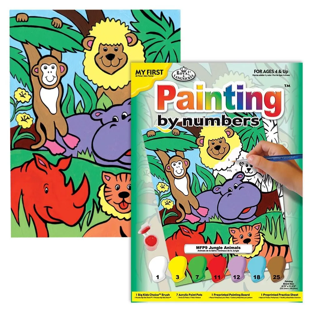 Royal & Langnickel malování podle čísel pro děti - Zvířata v džungli