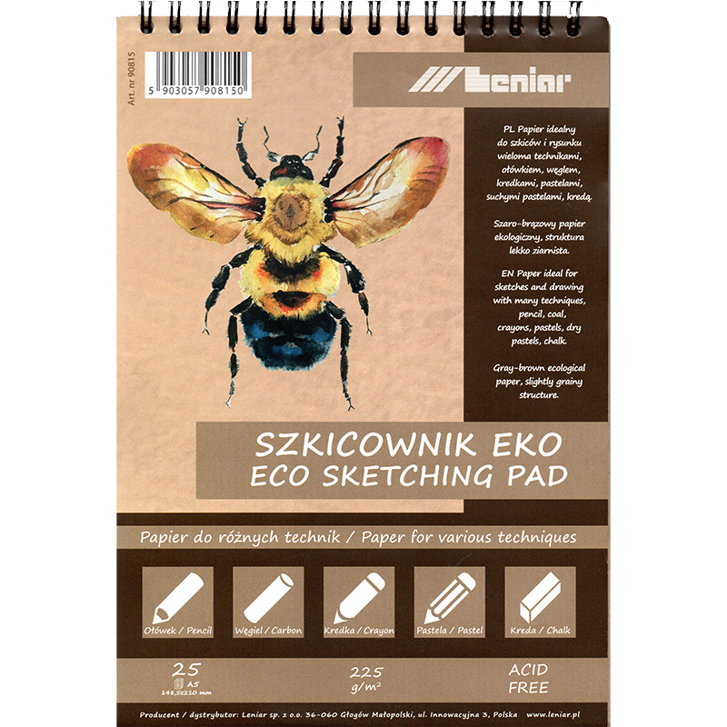 Skicovací blok Leniar Včela - různé formáty