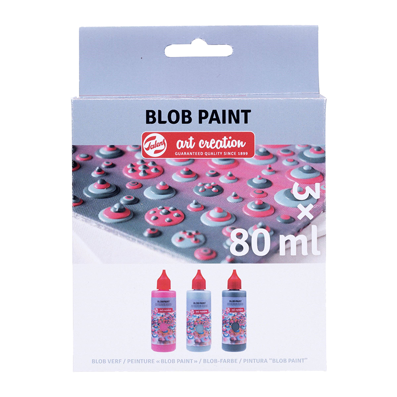 Sada barev Art Creation Blob Paint Pink - 3 x 80 ml