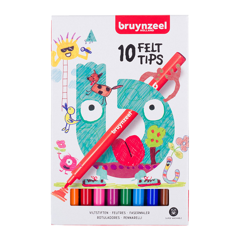 Bruynzeel Felt tip set - 10 barev