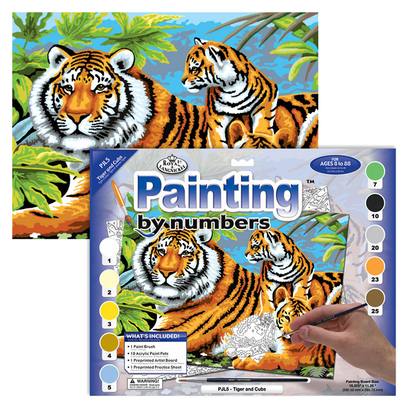 Malování podle čísel formát A3 - Tigre
