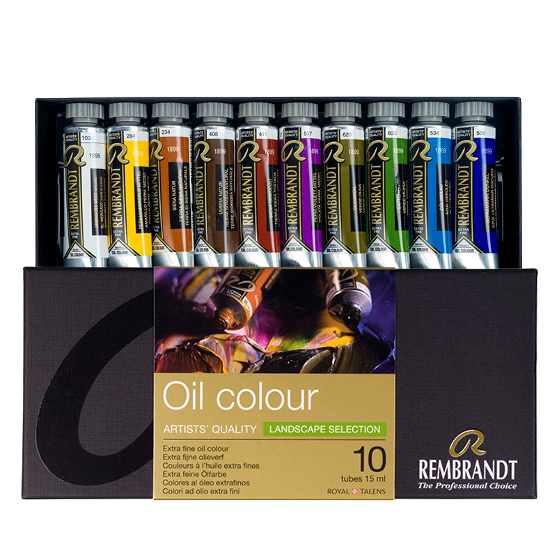 Rembrandt sada olejových barev 10 x 15 ml - Krajina