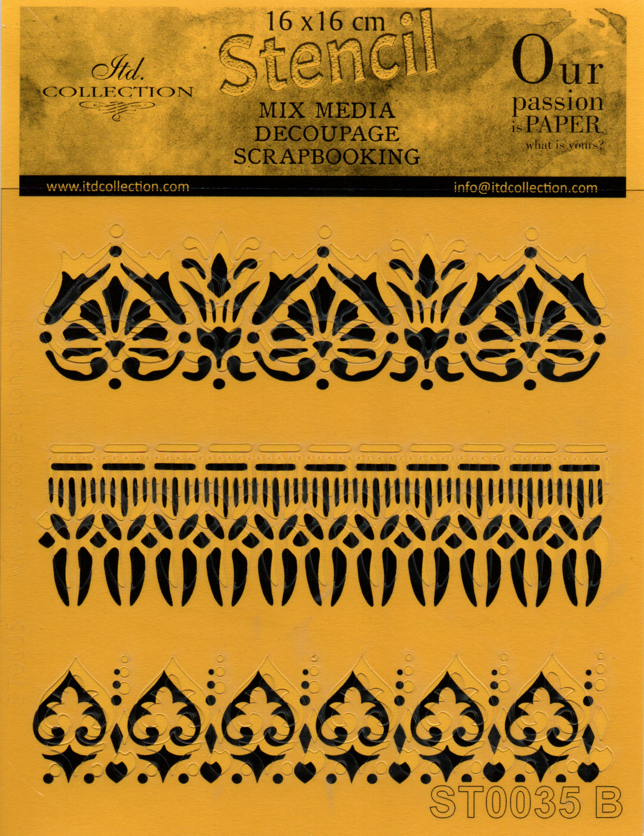 Šablona z fólie - ORNAMENTY 4