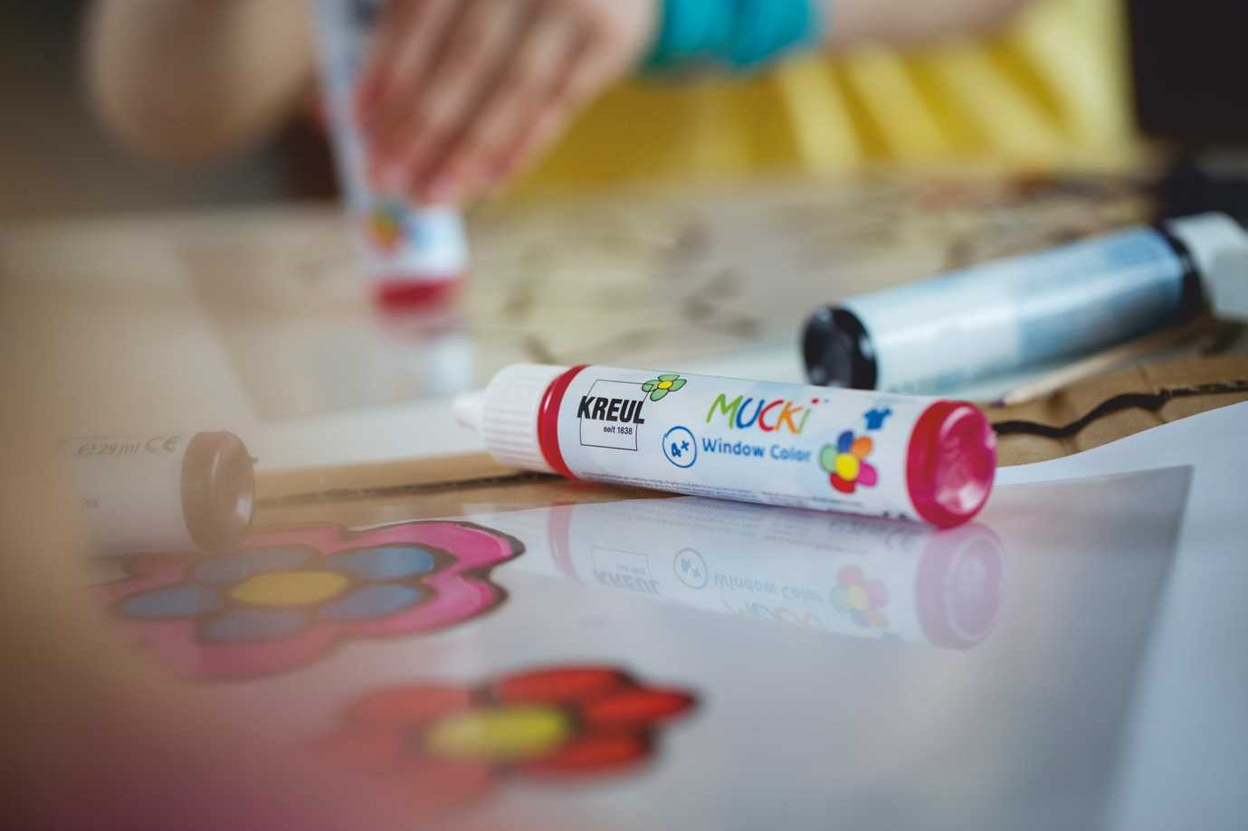 Sada barev na sklo Kreul MUCKI 4 x 29ml